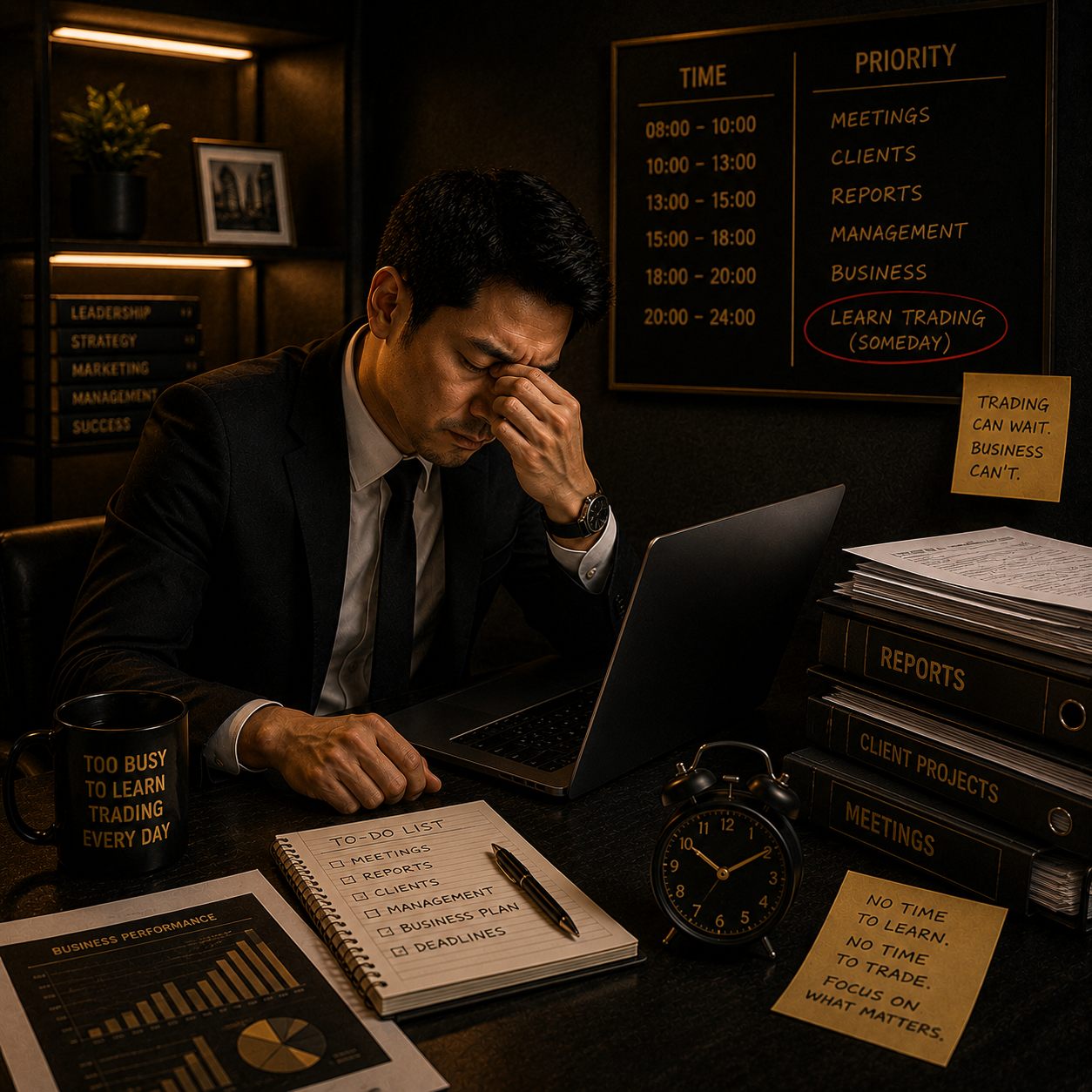 Mereka yang tidak mempunyai masa untuk belajar trading setiap hari